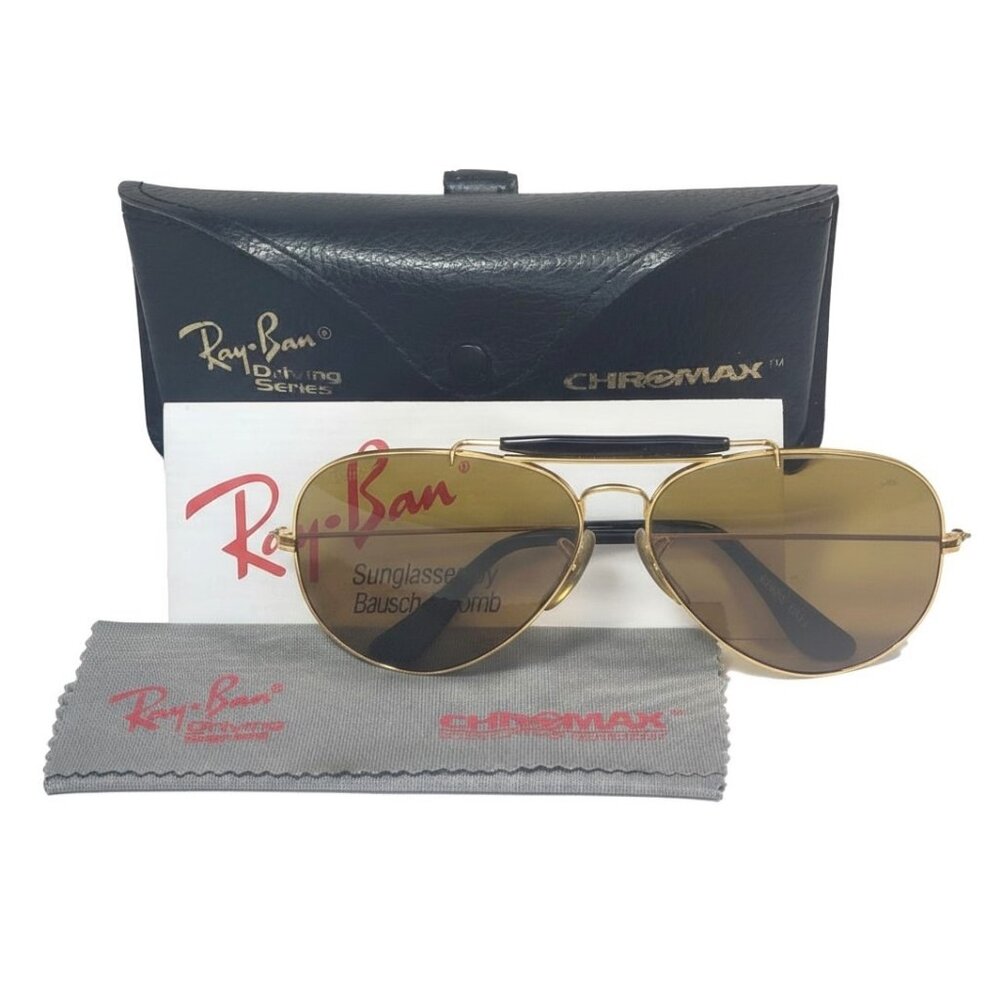 Ray-Ban vintage aviator sunglasses ChroMax Driving Series W1665, Bausch & Lomb